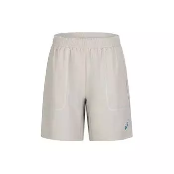 Asics Printed Logo Elastic Woven Sports Shorts Men shorts Gray 2011C736-020 S