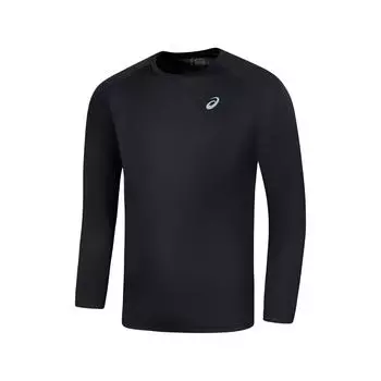 Asics Crew Neck Pullover Comfort Casual Long Sleeve T-Shirt Men Tops Black 2011D047-001 L