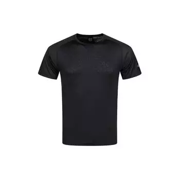 Asics Reflective Brand Logo Jacquard Crew Neck Pullover Breathable Short Sleeve T-Shirt Men Tops Black 2031E506-001 XXL