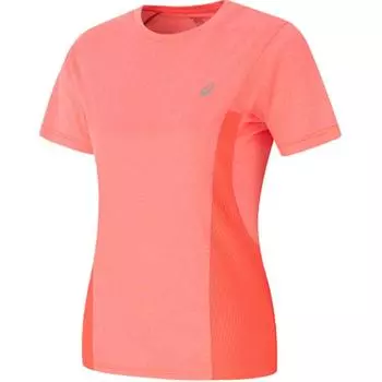 Asics Reflective Logo Running Moisture-Wicking Quick-Dry Short Sleeve T-Shirt Women Tops Red 2012D247-700 M