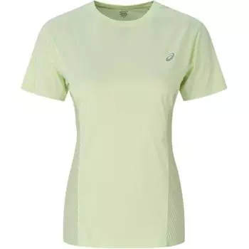Asics Reflective Logo Running Short Sleeve T-Shirt Women Tops Green 2012D247-300 M