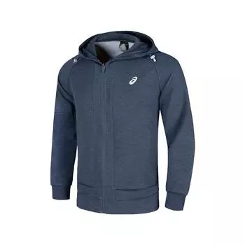 Asics Reflective Night Vision Zip-Up Hooded Sports Jacket Men Jackets Dark-Blue 2031E860-400 2XL