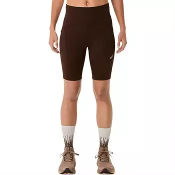 Asics Road High Waist 8In Sprinter Comfortable Soft Versatile Fitted High Waist Sports Shorts Women shorts Brown 2012C967-200 S
