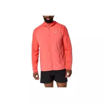 Asics Road Packable Warm Comfortable Loose Fit Hooded Zip Long Sleeve Jacket Men Jacket Orange 2011D084-700 L