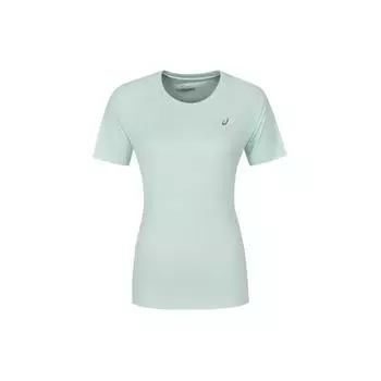 Asics Круглый вырез дышащая удобная повседневная спортивная футболка с коротким рукавом женские топы мятно-зеленый 2012D024-300 L