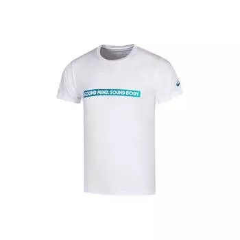 Asics Round Neck Pullover Sports Breathable Short Sleeve T-Shirt Men Tops White 2031D849-100 XL