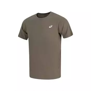 Asics Серия Sports Lifestyle Влагоотводящая Быстросохнущая Футболка с коротким рукавом для бега Мужские топы Темно-коричневый 2031F138-250 M