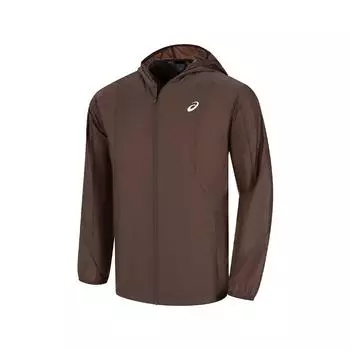 Asics Серия Techplus Удобная Дышащая Спортивная Куртка с Капюшоном Мужские Куртки Коричневый 2011D332-200 L
