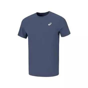 Asics Серия Techplus Удобный пуловер Спортивная футболка с коротким рукавом Мужские топы Синий 2011D331-400 XL