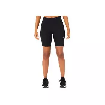 Asics Soft Breathable Stretch High-Waisted Solid Color Sports Shorts Women shorts Black 2012C967-001 M