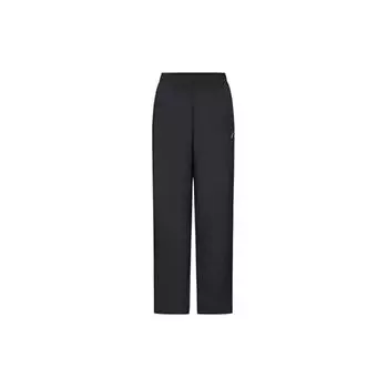 Asics Solid Color Brand Logo Mid-Rise Comfortable Casual Sports Pants Women pants Black 2012D019-001 M