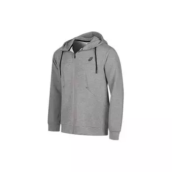 Asics Solid Color Casual Zip-Up Hooded Long Sleeve Running Breathable Quick-Dry Jacket Men jackets Light-Gray 2031E426-020 2XL