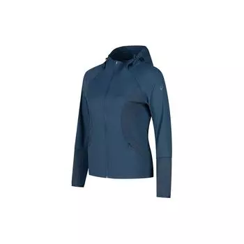 Asics Solid Color Hooded Zip-Up Casual Sports Long Sleeve Jacket Women Jacket Dark-Blue 2032D042-400