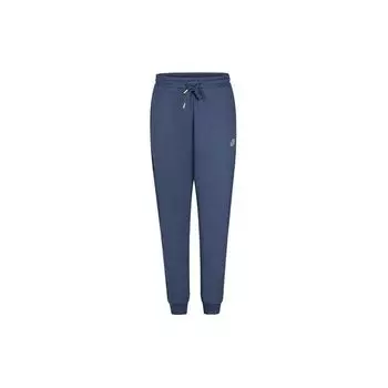 Asics Solid Color Outdoor Casual Moisture Wicking Quick Dry Drawstring Cuffed Knitted Sports Pants Men pants Gray Blue 2031E671-400 L