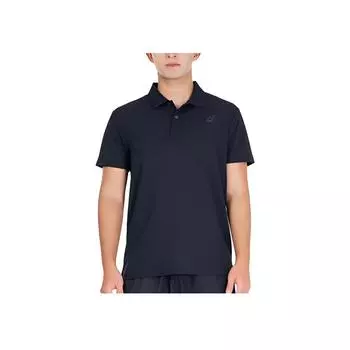 Asics Solid Color Polo Neck Short Sleeve Polo Shirt Men tops Black 2031C955-001 M