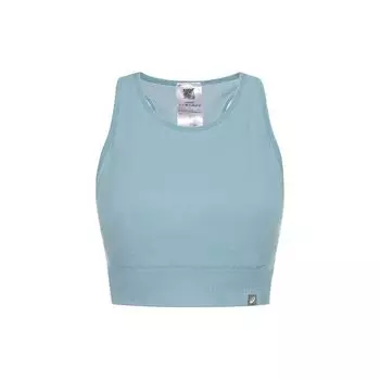 Asics Solid Color Sleeveless Round Neck Sports Vest Women tops Blue 2032C727-405 L