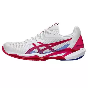 Asics Solution Speed FF 3 Abrasion Resistant Low Top Tennis Shoes Women s Gray Red 36