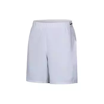 Asics Спортивные шорты с эластичным поясом и логотипом средней посадки, мужские шорты белого цвета 2041A247-100 M