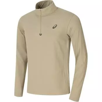 Asics Sports Lifestyle Series Logo Quick-Dry Warm Breathable Long Sleeve T-Shirt Men Tops Green 2011D324-250