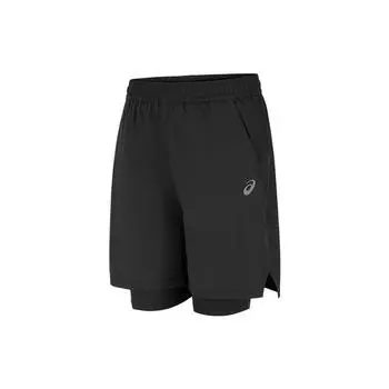 Asics Sports Lifestyle Series Quick-Dry Two-In-One Shorts Men Shorts Black 2031F121-001 M