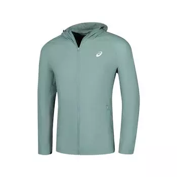 Asics Sports Lifestyle Series UV Protection Reflective Night Vision Running Jacket Men Jacket Gray Green 2011D194-300 L