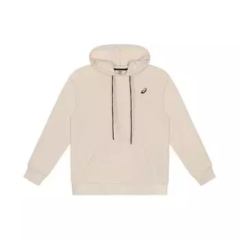 Asics Свободный свитер с капюшоном и принтом логотипа, унисекс, с длинным рукавом, кремовый 2033B614-200 L