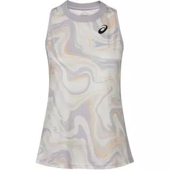 Asics Tennis Comfortable Color Block Round Neck Pullover Vest Women tops Purple White 2042A250-500 S
