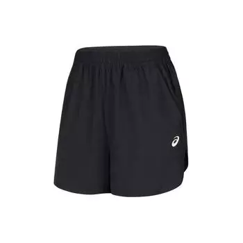 Asics Тканые спортивные шорты с принтом логотипа и эластичной резинкой на талии Женские брюки черные 2012C959-001 S