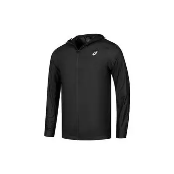 Asics Толстовка на молнии с логотипом. Удобная повседневная спортивная куртка. Мужская куртка черного цвета 2011D074-001. L
