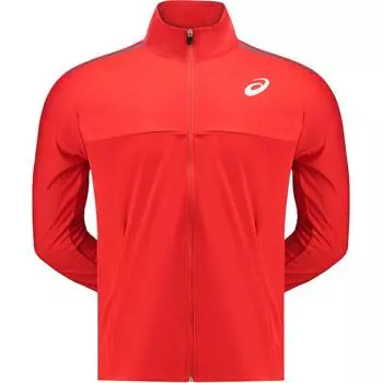 Asics Тренировочный дышащий спортивный топ с воротником-стойкой и длинным рукавом для легкой атлетики, мужской красный 2013A156-600 S