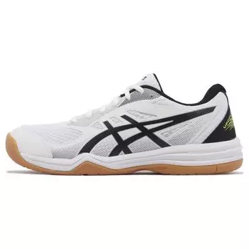 ASICS Upcourt 5 White Black Yellow Unisex Sneakers Safety-Yellow 1071A086103 39.5
