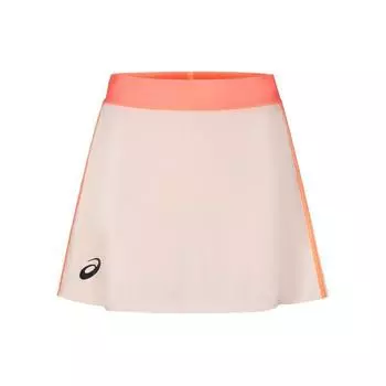 Asics Womens Tennis Series Logo Print Soft Moisture-Wicking Breathable Elastic Drawstring Casual Skirt Women skirts Grapefruit 2042A293-702 S