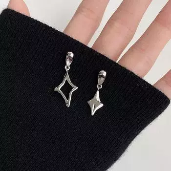 Асимметричные четырехугольные серьги-гвоздики в форме звезды, женские легкие роскошные серьги-звезды в стиле ниши, серьги-гвоздики в форме иностранного газа