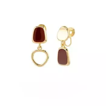 Асимметричные геометрические серьги в стиле ретро, модные серьги-клипсы с москитной сеткой без пирсинга, серьги для женщин