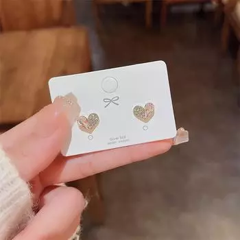 Асимметричные розовые серьги Love из серебра 925 пробы для женщин. Изысканные серьги знаменитостей в интернете с тем же дизайнерским смыслом. розовый