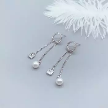 Асимметричные серьги с кисточками, японские и корейские серьги с супер-сказочной текстурой Ins Fresh