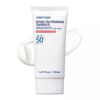 ASIS-TOBE Увлажняющий солнцезащитный крем с зеленым чаем 50 мл