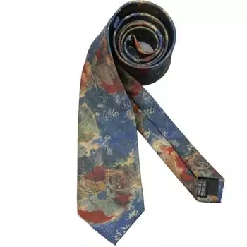 Аскоты Жених Шейный платок Галстуки Свадебный галстук Джентльмен Художественный Галстук с масляной живописью Мужской Style B