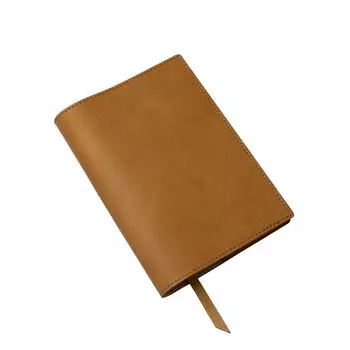 aso Himeji кожаная обложка для книги из натуральной кожи, сделанная в Японии, с закладкой, мягкая обложка для блокнота, формат А6 [ ] ZE-V158 (Верблюд/Без имени)