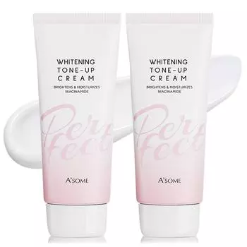 ASOME Perfect Whitening Tone Up Cream 100ml 2pcs