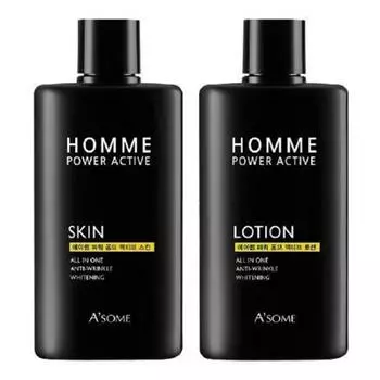Asome Power Homme Активная кожа 200 мл x 2