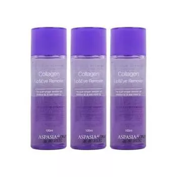 Aspasia 4U Collagen Lip & Eye Remover 100 мл 3 упаковки