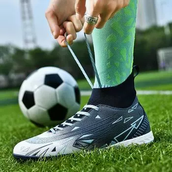 Assassin 13 Mandarin duck football shoes men s TF broken nails long nails non-slip FG nails C Luo 14 Messi student training shoes women 35