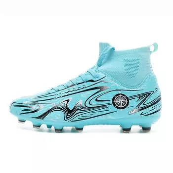 Assassin 14 Football Shoes Men and Women High Top Student Adult TF Shattered Nails AG Long Nails Lawn Training Shoes Summer 32
