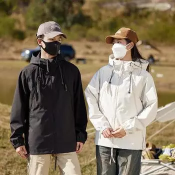 Assault jacket men s spring and autumn new loose casual hooded tops outdoor waterproof men s jacket tops M