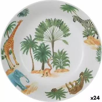 Assiette Creuse La Mediterrnea Sauvage Mlamine 20 X 20 X 5 Cm (24 Units) TU