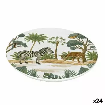 Assiette Dessert La Mediterrnea Sauvage Mlamine 20 X 20 X 1,5 Cm (24 Units) TU