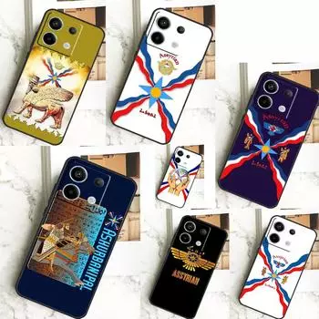 Ассирийский чехол с флагом Ассирии для Xiaomi Redmi 12 13 C 9C 10C Redmi Note 13 Pro 9 10 11 12 9S 10S 11S 12S задняя крышка Redmi Note 9