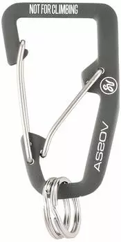 ASSOB Double Carabiner 201700 DOUBLE CARABINER BLACK чёрный