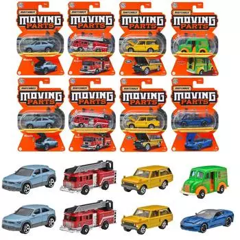 Ассортимент деталей для передвижных игрушек Matchbox в коробке из 8 штук Mini 3 и [Проданные машинки] [Стареют] 987C-FWD28